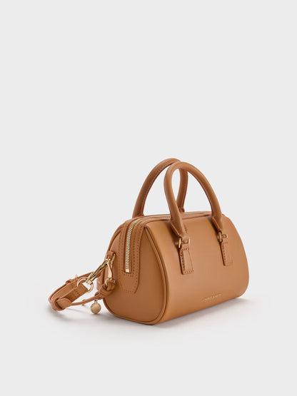 Everleigh Bowling Bag - Russet Brown | CHARLES & KEITH