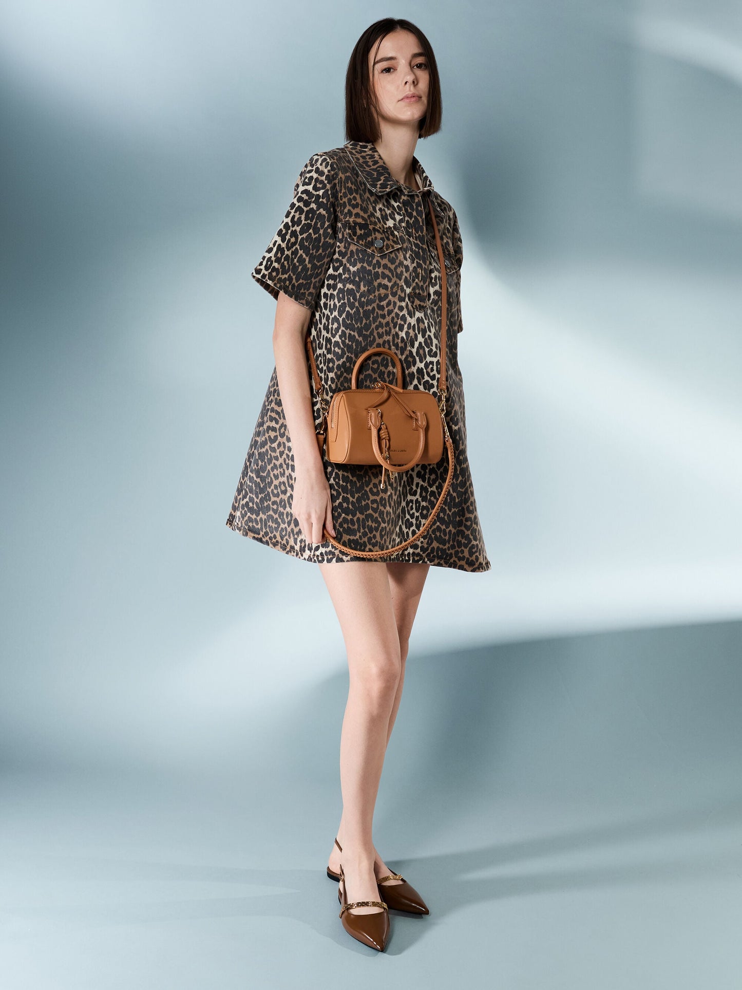Everleigh Bowling Bag - Russet Brown | CHARLES & KEITH