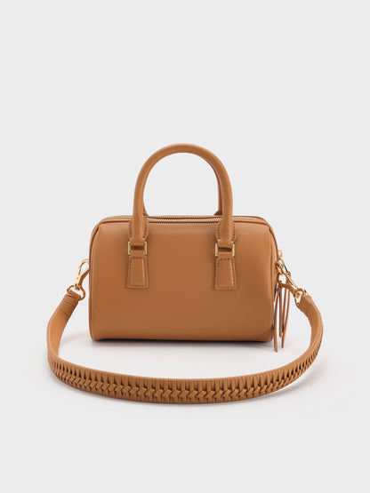 Everleigh Bowling Bag - Russet Brown | CHARLES & KEITH