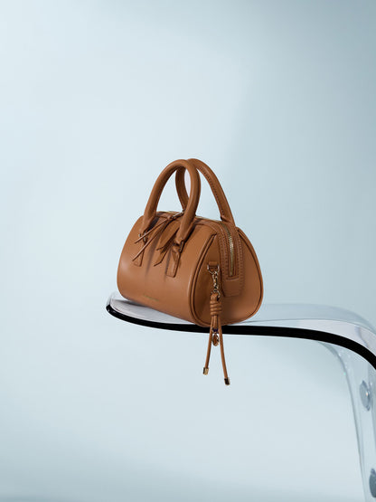 Everleigh Bowling Bag - Russet Brown | CHARLES & KEITH
