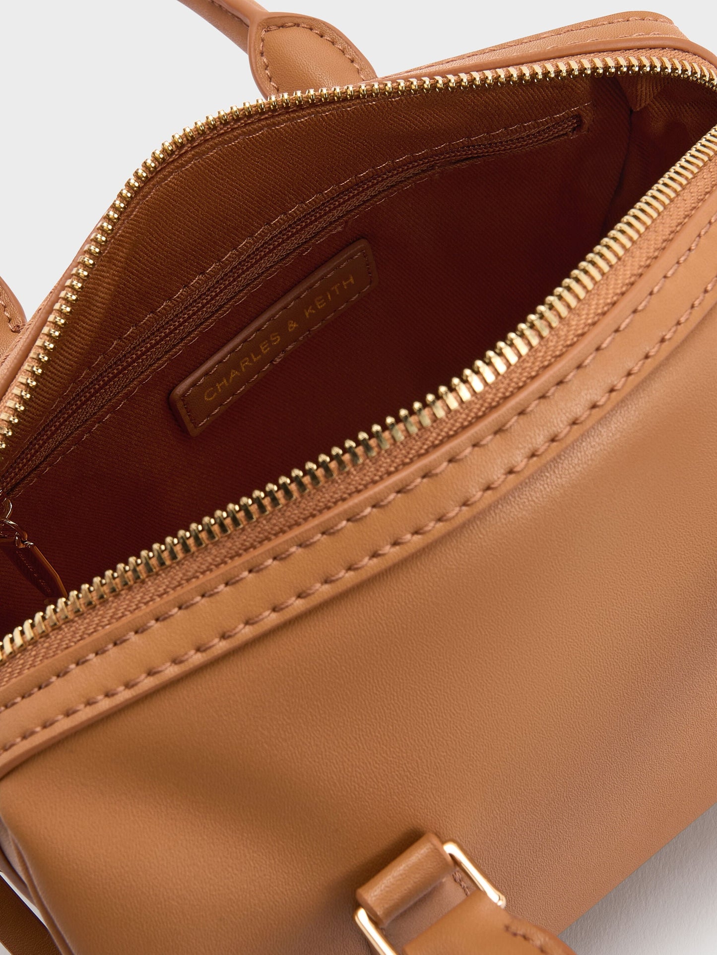 Everleigh Bowling Bag - Russet Brown | CHARLES & KEITH