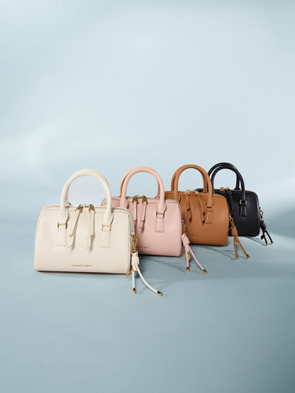 Everleigh Bowling Bag - Russet Brown | CHARLES & KEITH
