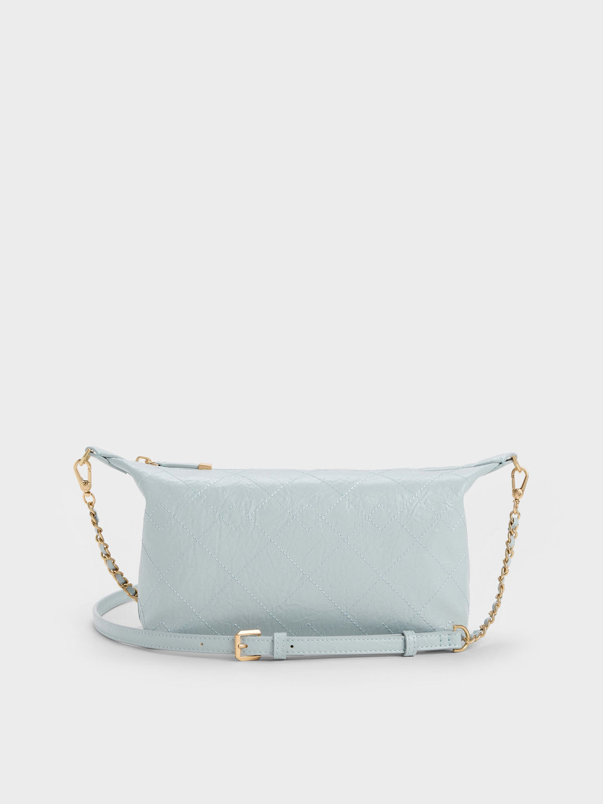 Duo Quilted Shoulder Bag - Sea Salt Blue | CHARLES & KEITH