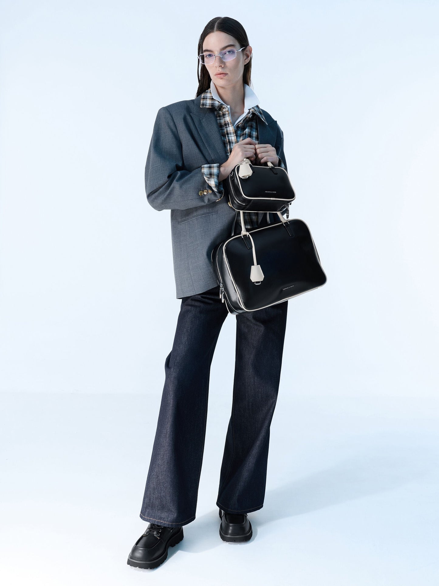 Mini Sianna Two-Tone Bowling Bag - Multi | CHARLES & KEITH