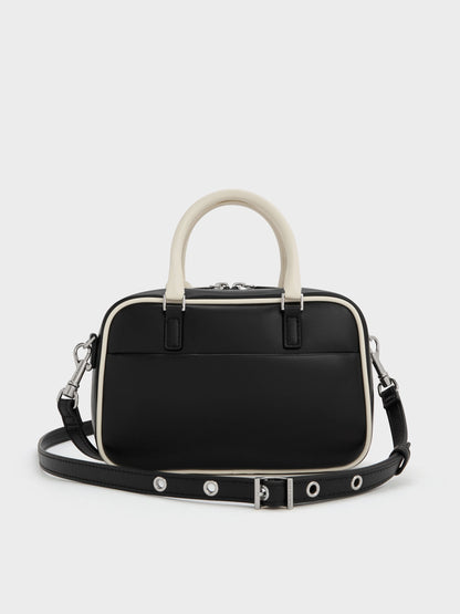 Mini Sianna Two-Tone Bowling Bag - Multi | CHARLES & KEITH