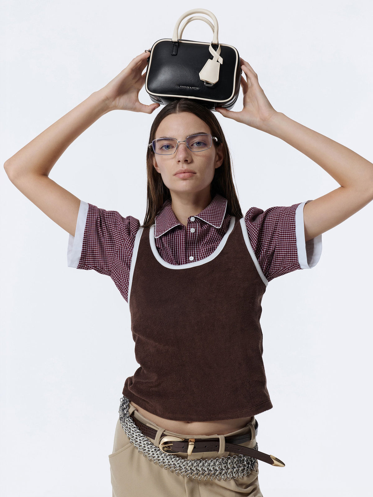 Mini Sianna Two-Tone Bowling Bag - Multi | CHARLES & KEITH