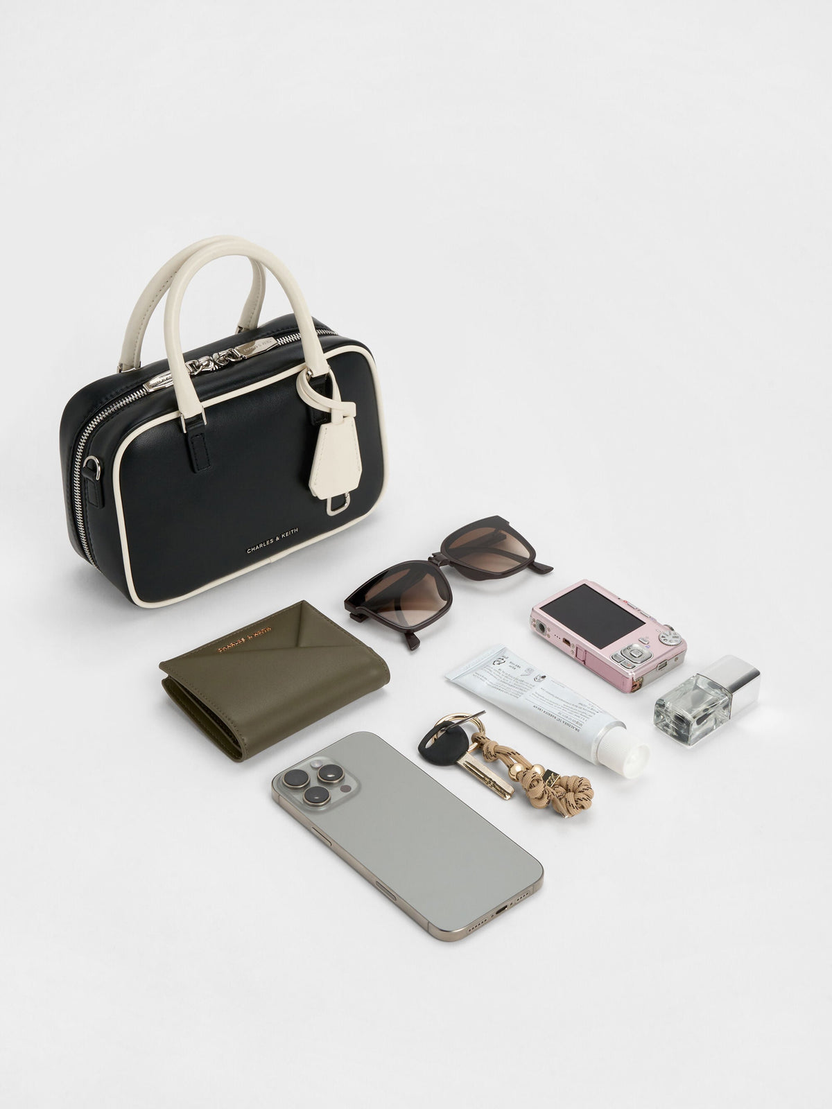 Mini Sianna Two-Tone Bowling Bag - Multi | CHARLES & KEITH