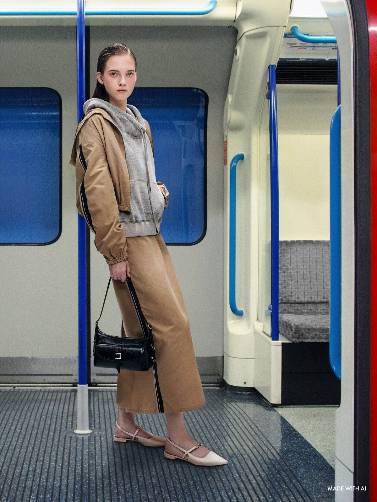 Bryna Belted Shoulder Bag - Noir | CHARLES & KEITH