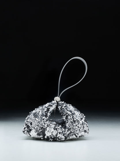 Jesmyn Sequinned Two-Way Bag - Silver | CHARLES & KEITH