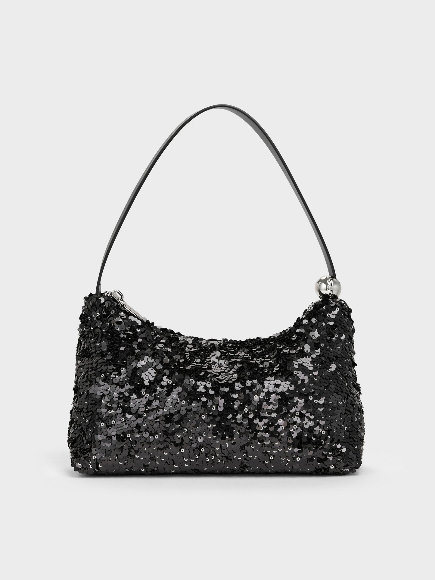 Jesmyn Sequinned Two-Way Bag - Noir | CHARLES & KEITH