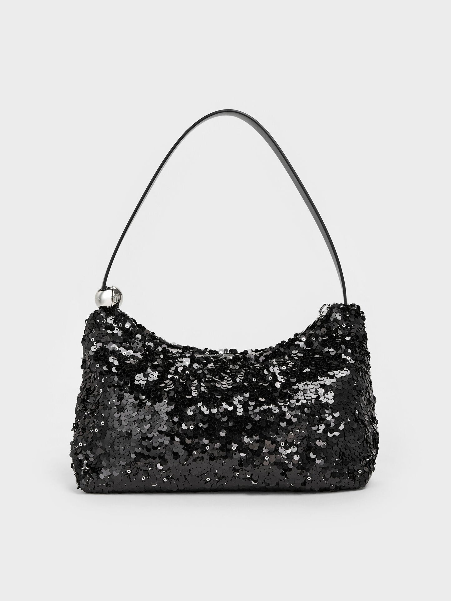 Jesmyn Sequinned Two-Way Bag - Noir | CHARLES & KEITH