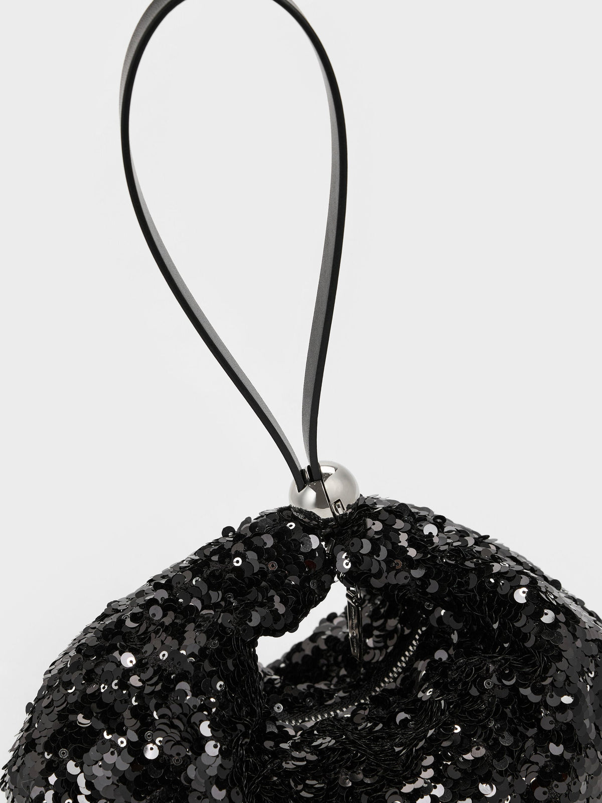 Jesmyn Sequinned Two-Way Bag - Noir | CHARLES & KEITH