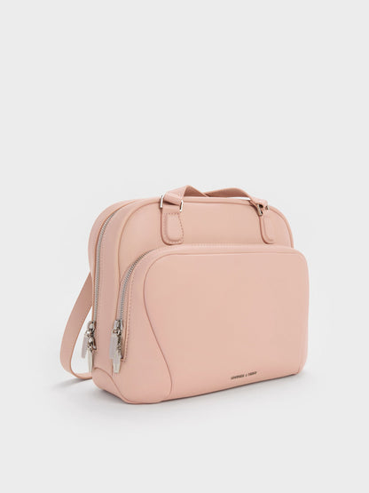 Nelly Boxy Backpack - Light Pink | CHARLES & KEITH