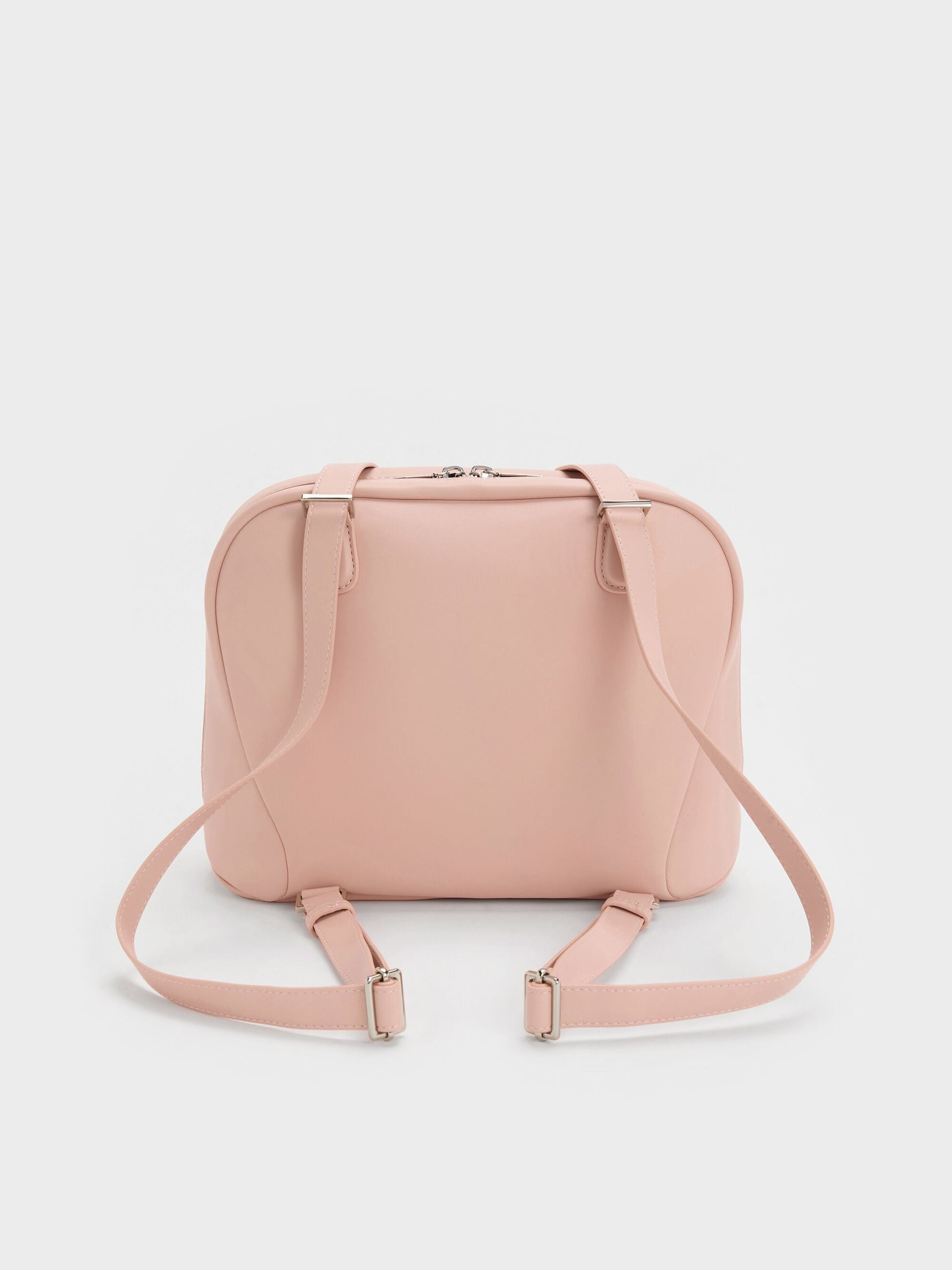Nelly Boxy Backpack - Light Pink | CHARLES & KEITH