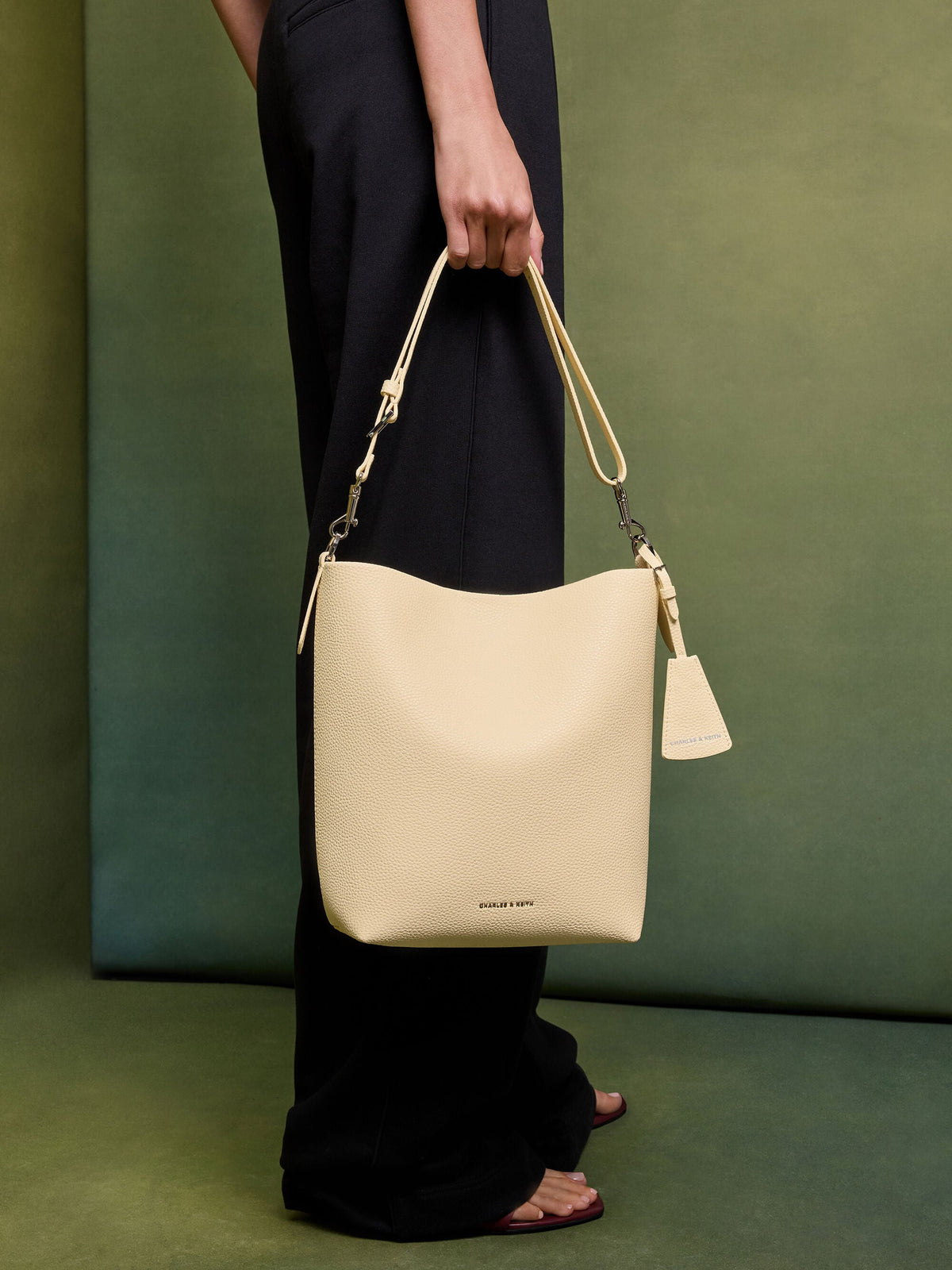 Beryl Bucket Bag - Butter Yellow | CHARLES & KEITH