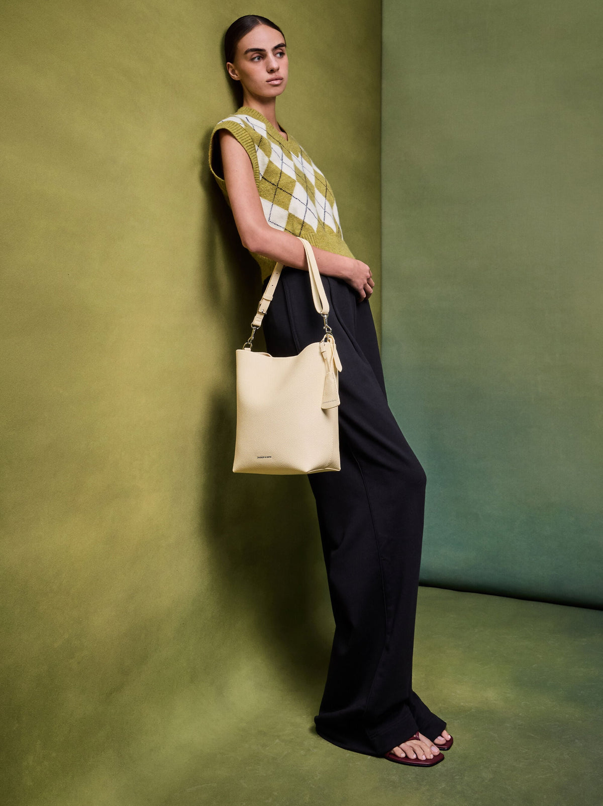 Beryl Bucket Bag - Butter Yellow | CHARLES & KEITH