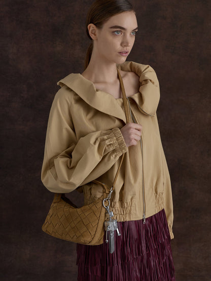 Ivette Woven Shoulder Bag - Sahara Sand | CHARLES & KEITH