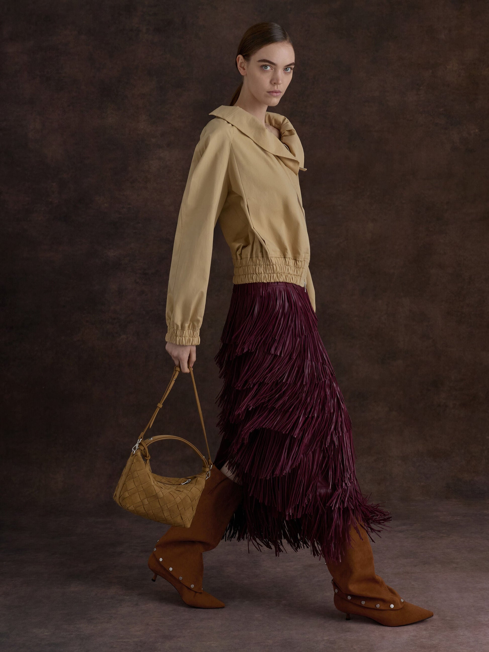 Ivette Woven Shoulder Bag - Sahara Sand | CHARLES & KEITH