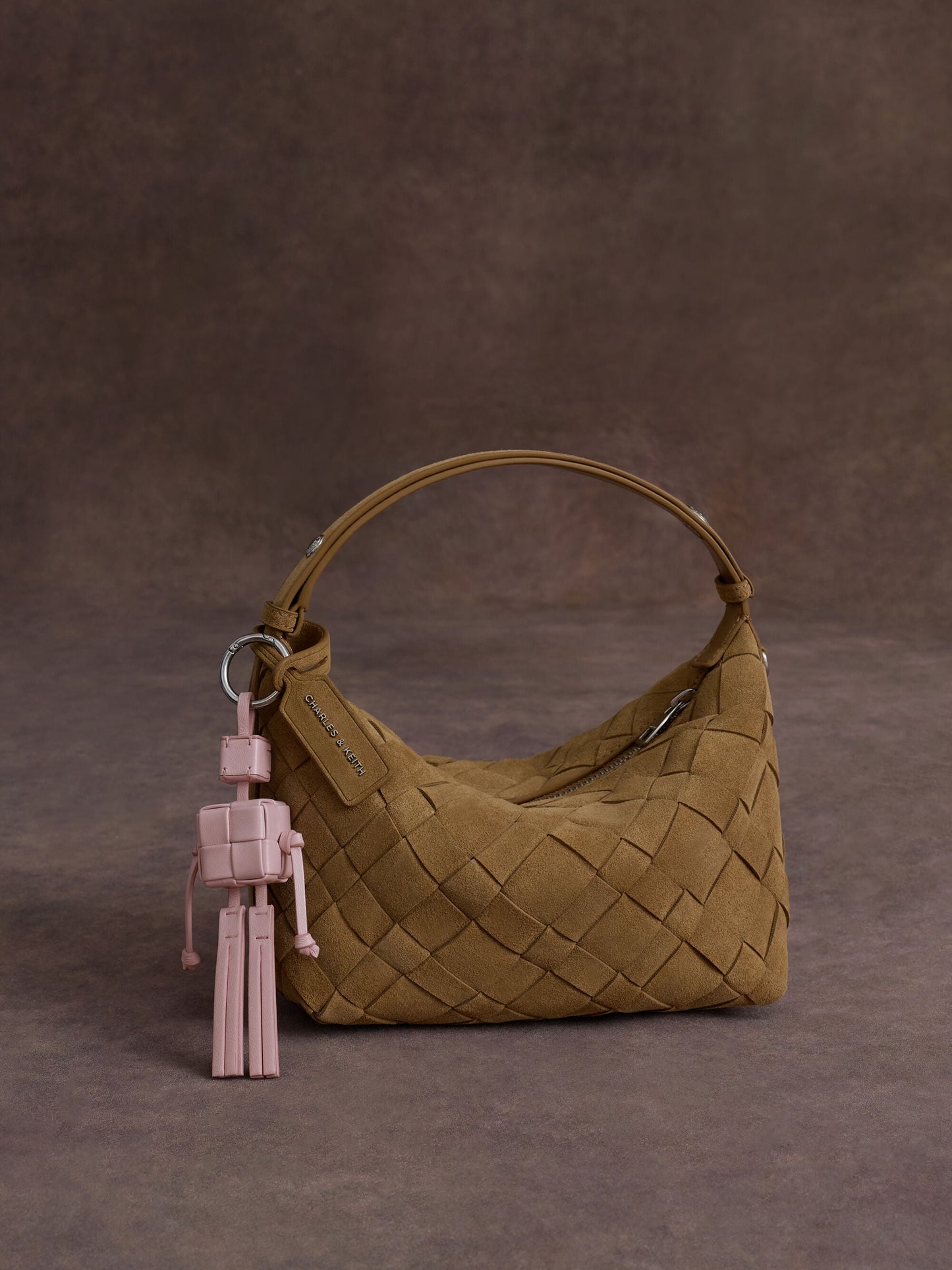 Ivette Woven Shoulder Bag - Sahara Sand | CHARLES & KEITH