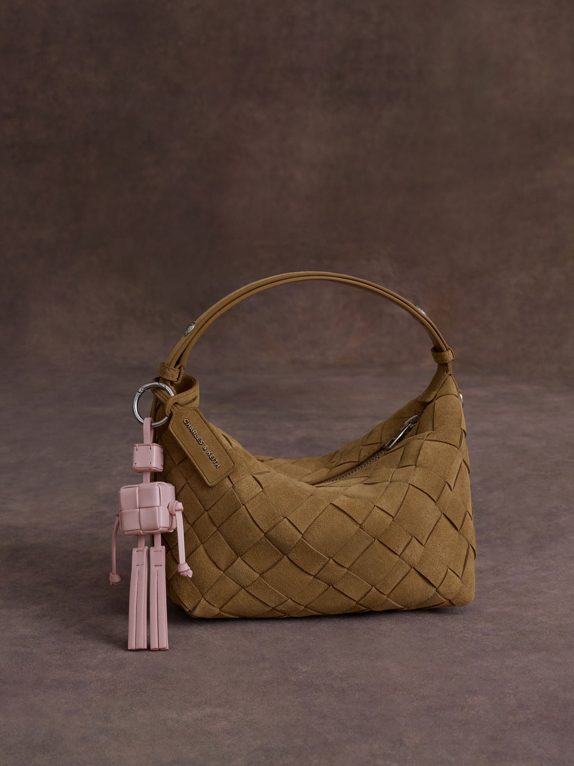 Ivette Woven Shoulder Bag - Sahara Sand | CHARLES & KEITH