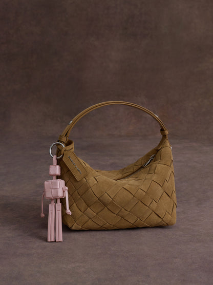 Ivette Woven Shoulder Bag - Sahara Sand | CHARLES & KEITH