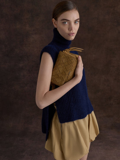 Ivette Woven Crossbody Bag - Sahara Sand | CHARLES & KEITH
