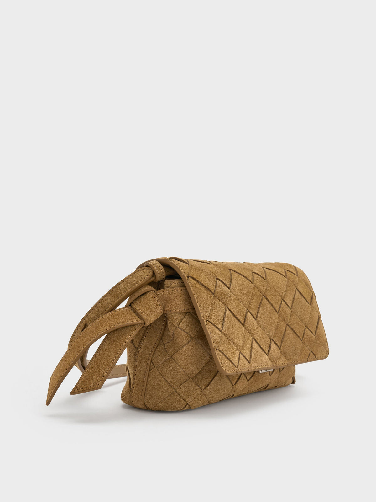 Ivette Woven Crossbody Bag - Sahara Sand | CHARLES & KEITH
