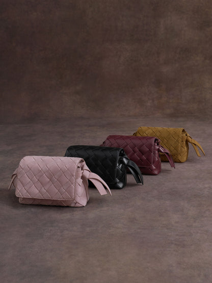 Ivette Woven Crossbody Bag - Sahara Sand | CHARLES & KEITH