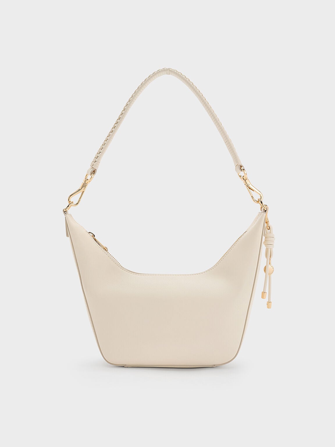 Everleigh Crossbody Bag - Cream | CHARLES & KEITH