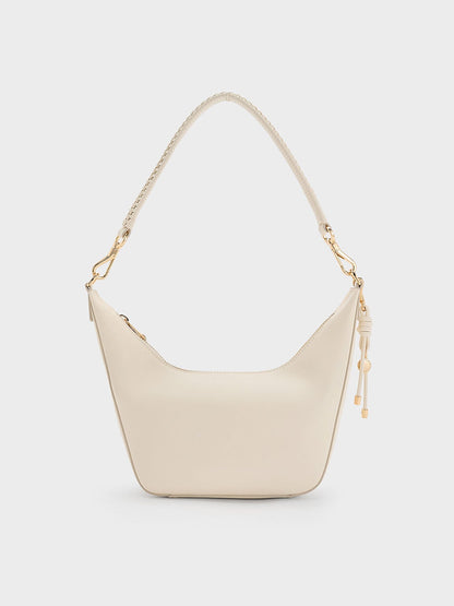 Everleigh Crossbody Bag - Cream | CHARLES & KEITH