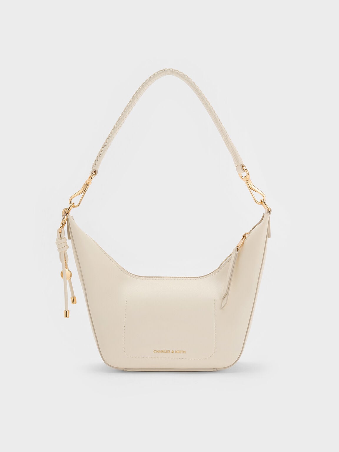 Everleigh Crossbody Bag - Cream | CHARLES & KEITH
