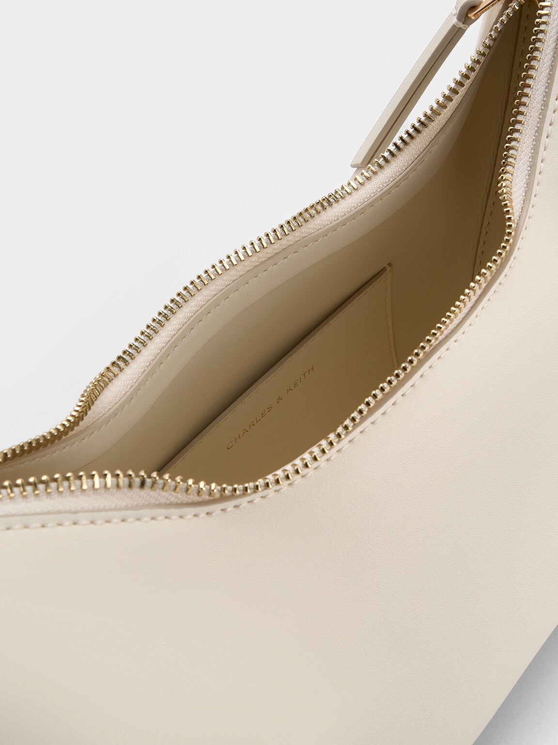Everleigh Crossbody Bag - Cream | CHARLES & KEITH
