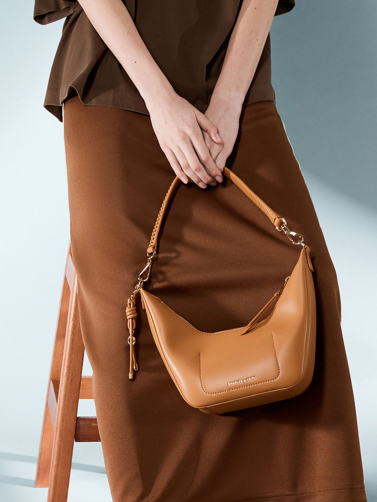 Everleigh Crossbody Bag - Russet Brown | CHARLES & KEITH