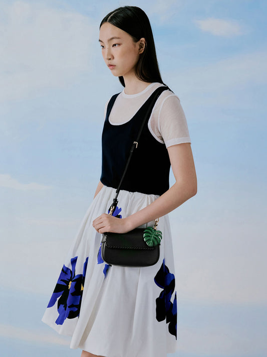 Blume Braided Shoulder Bag - Black | CHARLES & KEITH