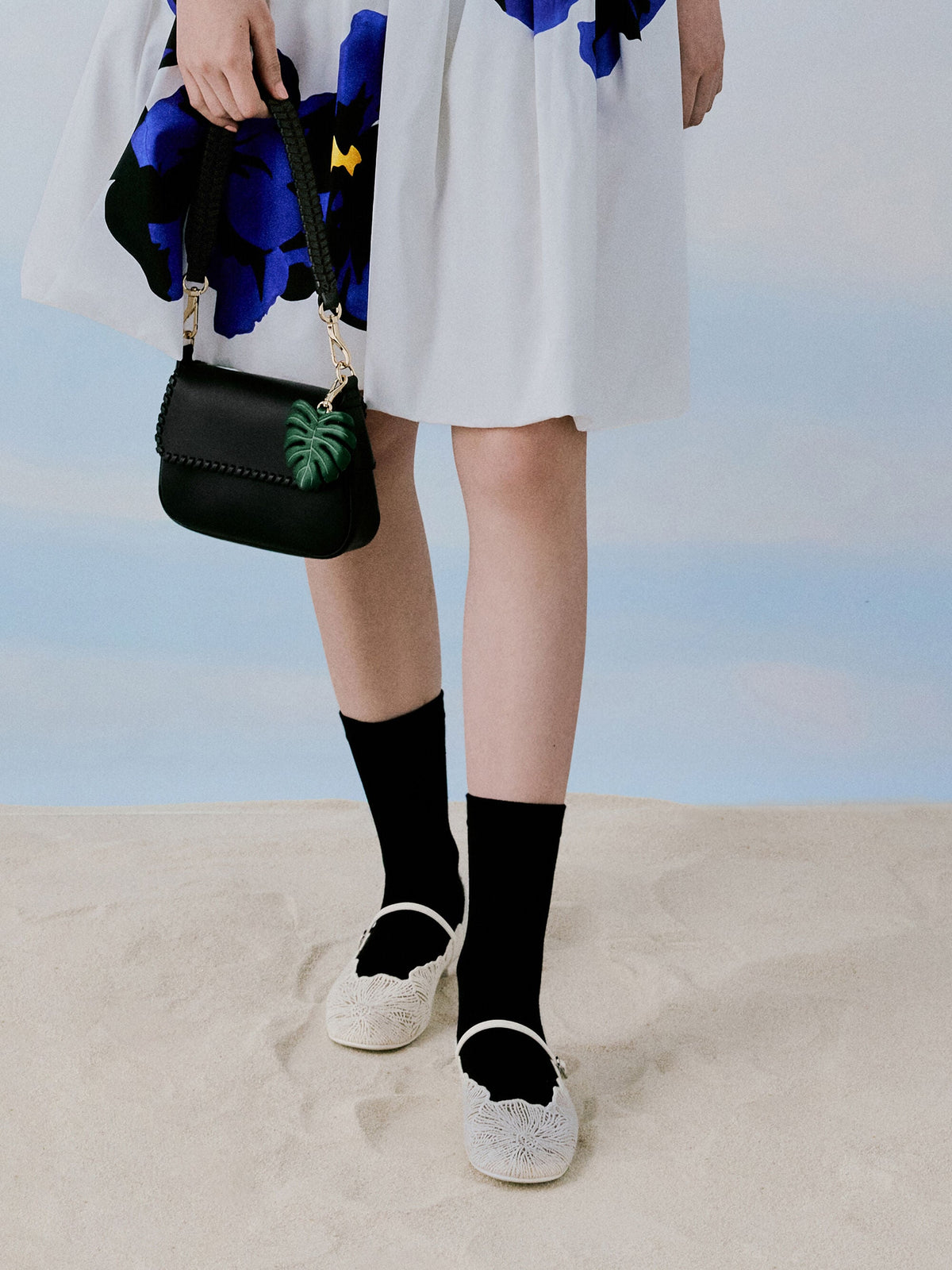 Blume Braided Shoulder Bag - Black | CHARLES & KEITH