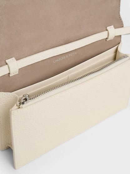 Beryl Long Wallet - Cream | CHARLES & KEITH