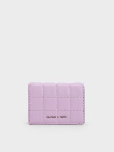Quilted Mini Short Wallet - Lilac | CHARLES & KEITH