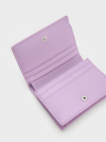 Quilted Mini Short Wallet - Lilac | CHARLES & KEITH