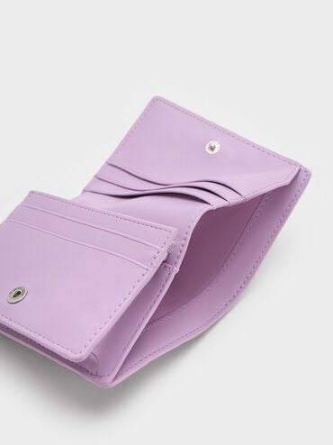 Quilted Mini Short Wallet - Lilac | CHARLES & KEITH